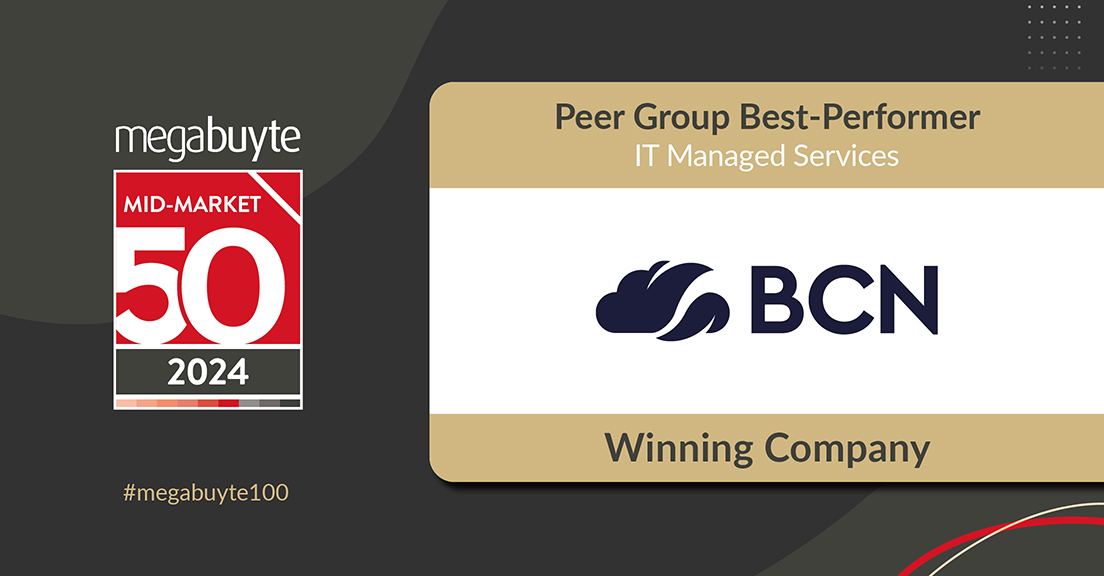 BCN Wins Best Performing IT Managed Services Company at Megabuyte50 awards