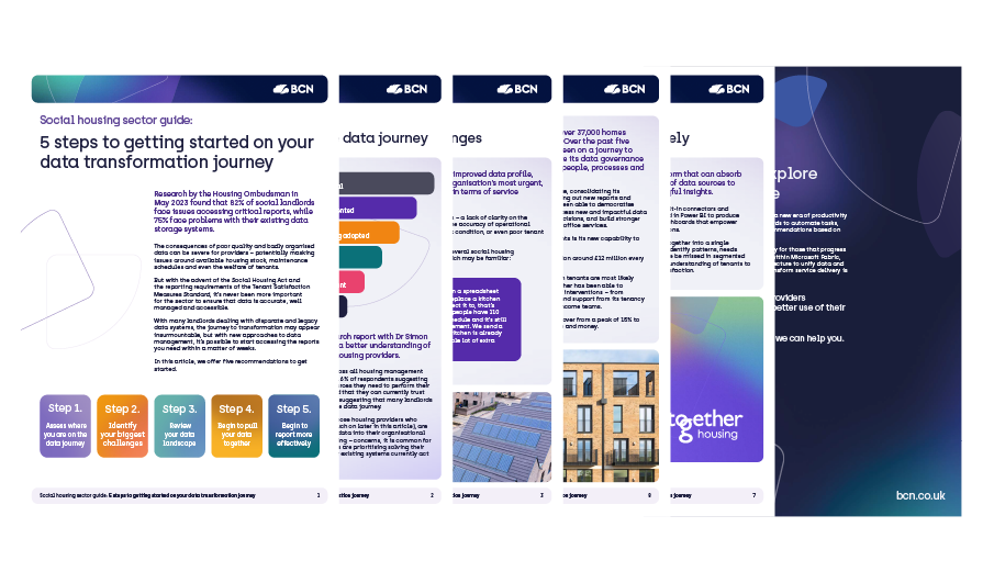 Guide: Social Housing – 5 steps to getting started on your data transformation journey